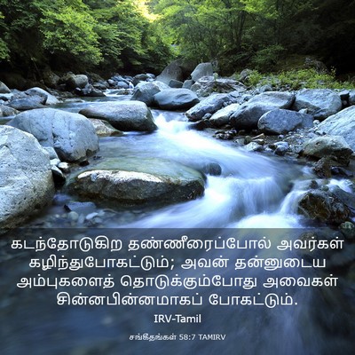 Picture 03 - சங்கீதங்கள் 58:7 TAMIRV - கடந்தோடுகிற - Bible Verse Picture