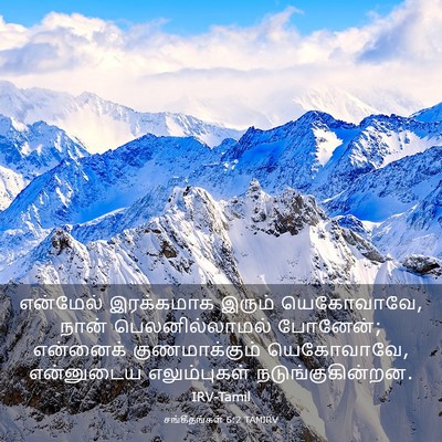 Picture 03 - சங்கீதங்கள் 6:2 TAMIRV - என்மேல் இரக்கமாக - Bible Verse Picture