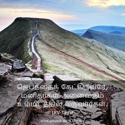 Picture 03 - சங்கீதங்கள் 65:2 TAMIRV - ஜெபத்தைக் - Bible Verse Picture