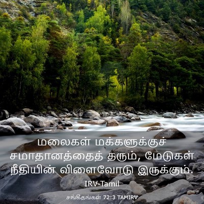 Picture 03 - சங்கீதங்கள் 72:3 TAMIRV - மலைகள் - Bible Verse Picture