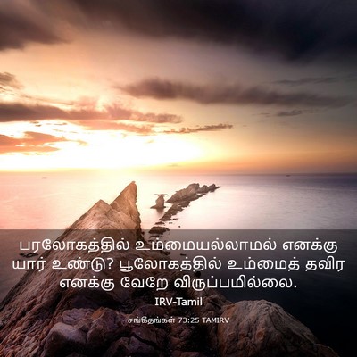 Picture 03 - சங்கீதங்கள் 73:25 TAMIRV - பரலோகத்தில் - Bible Verse Picture