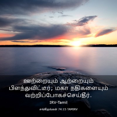 Picture 03 - சங்கீதங்கள் 74:15 TAMIRV - ஊற்றையும் - Bible Verse Picture