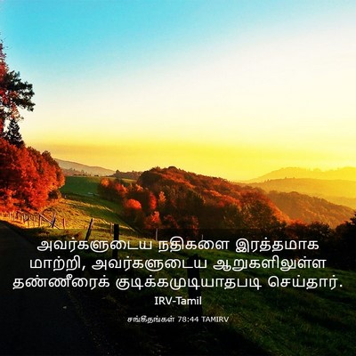 Picture 03 - சங்கீதங்கள் 78:44 TAMIRV - அவர்களுடைய நதிகளை - Bible Verse Picture