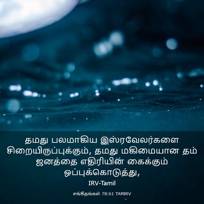 Picture 03 - சங்கீதங்கள் 78:61 TAMIRV - தமது பலமாகிய - Bible Verse Picture