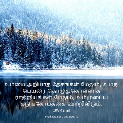Picture 03 - சங்கீதங்கள் 79:6 TAMIRV - உம்மை அறியாத - Bible Verse Picture
