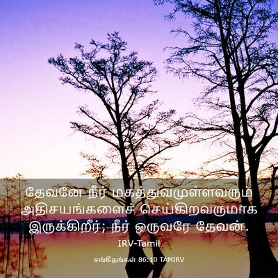 Picture 03 - சங்கீதங்கள் 86:10 TAMIRV - தேவனே நீர் - Bible Verse Picture