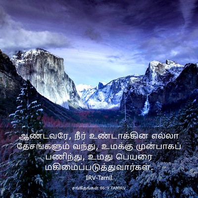 Picture 03 - சங்கீதங்கள் 86:9 TAMIRV - ஆண்டவரே, நீர் - Bible Verse Picture