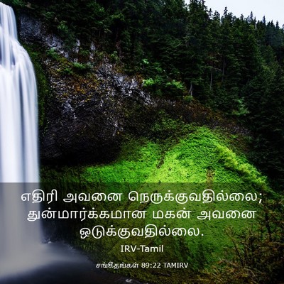 Picture 03 - சங்கீதங்கள் 89:22 TAMIRV - எதிரி அவனை - Bible Verse Picture