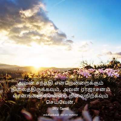 Picture 03 - சங்கீதங்கள் 89:29 TAMIRV - அவன் சந்ததி - Bible Verse Picture