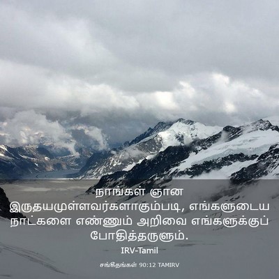 Picture 03 - சங்கீதங்கள் 90:12 TAMIRV - நாங்கள் ஞான - Bible Verse Picture