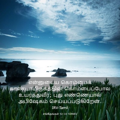 Picture 03 - சங்கீதங்கள் 92:10 TAMIRV - என்னுடைய கொம்பைக் - Bible Verse Picture