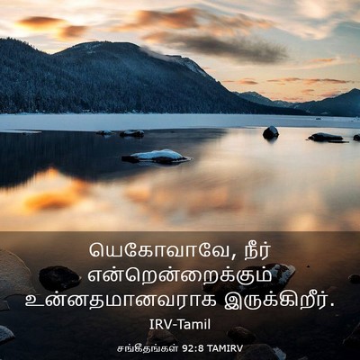 Picture 03 - சங்கீதங்கள் 92:8 TAMIRV - யெகோவாவே, நீர் - Bible Verse Picture