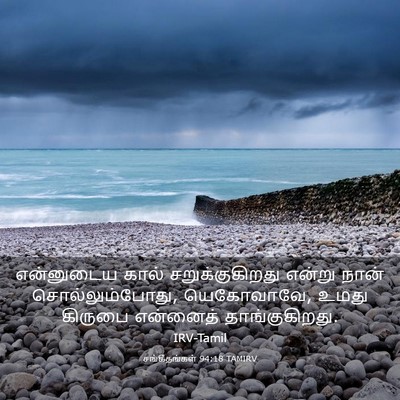 Picture 03 - சங்கீதங்கள் 94:18 TAMIRV - என்னுடைய கால் - Bible Verse Picture