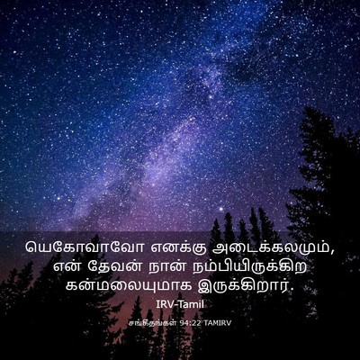 Picture 03 - சங்கீதங்கள் 94:22 TAMIRV - யெகோவாவோ எனக்கு - Bible Verse Picture