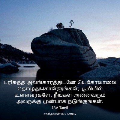 Picture 03 - சங்கீதங்கள் 96:9 TAMIRV - பரிசுத்த - Bible Verse Picture