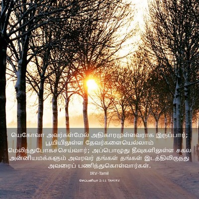 Picture 03 - செப்பனியா 2:11 TAMIRV - யெகோவா - Bible Verse Picture