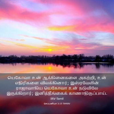 Picture 03 - செப்பனியா 3:15 TAMIRV - யெகோவா உன் - Bible Verse Picture