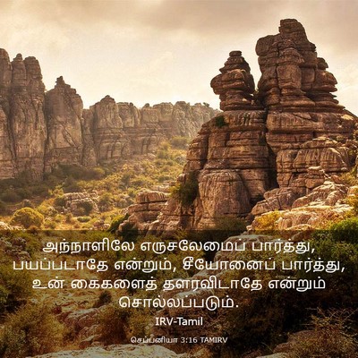 Picture 03 - செப்பனியா 3:16 TAMIRV - அந்நாளிலே - Bible Verse Picture