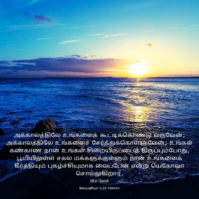 Picture 03 - செப்பனியா 3:20 TAMIRV - அக்காலத்திலே - Bible Verse Picture