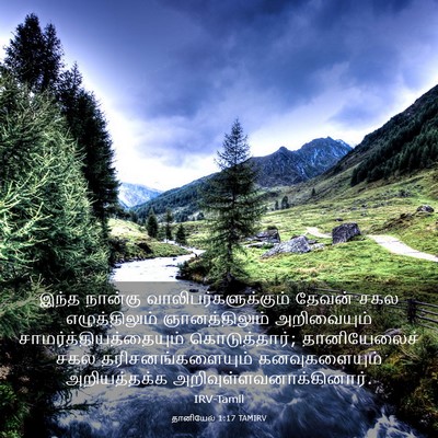 Picture 03 - தானியேல் 1:17 TAMIRV - இந்த நான்கு - Bible Verse Picture