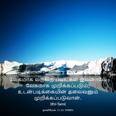 Picture 03 - தானியேல் 11:22 TAMIRV - வேகமாக வருகிற - Bible Verse Picture