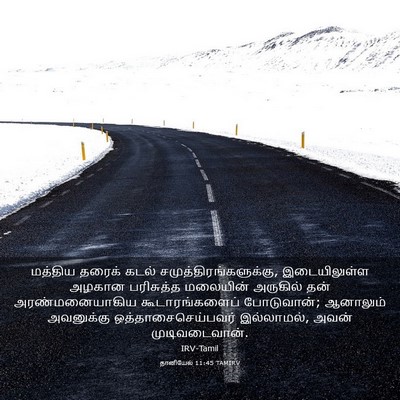 Picture 03 - தானியேல் 11:45 TAMIRV - மத்திய தரைக் கடல் - Bible Verse Picture