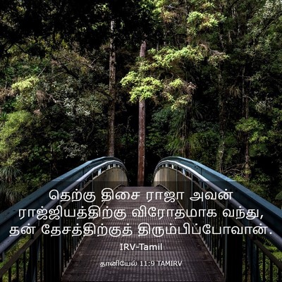 Picture 03 - தானியேல் 11:9 TAMIRV - தெற்கு திசை ராஜா - Bible Verse Picture