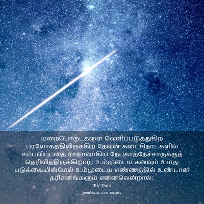Picture 03 - தானியேல் 2:28 TAMIRV - மறைபொருட்களை - Bible Verse Picture