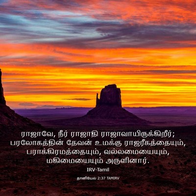 Picture 03 - தானியேல் 2:37 TAMIRV - ராஜாவே, நீர் - Bible Verse Picture