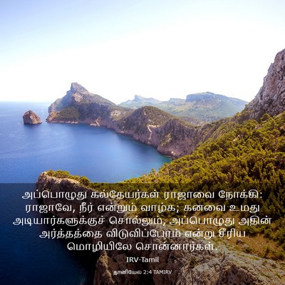 Picture 03 - தானியேல் 2:4 TAMIRV - அப்பொழுது - Bible Verse Picture
