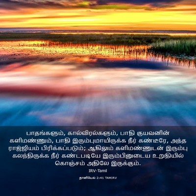 Picture 03 - தானியேல் 2:41 TAMIRV - பாதங்களும், - Bible Verse Picture