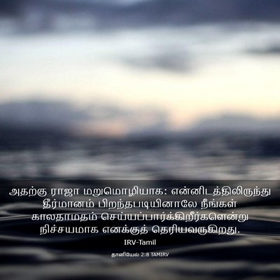 Picture 03 - தானியேல் 2:8 TAMIRV - அதற்கு ராஜா - Bible Verse Picture