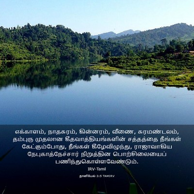 Picture 03 - தானியேல் 3:5 TAMIRV - எக்காளம், - Bible Verse Picture