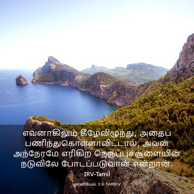Picture 03 - தானியேல் 3:6 TAMIRV - எவனாகிலும் - Bible Verse Picture