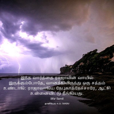 Picture 03 - தானியேல் 4:31 TAMIRV - இந்த வார்த்தை - Bible Verse Picture
