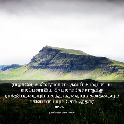 Picture 03 - தானியேல் 5:18 TAMIRV - ராஜாவே, உன்னதமான - Bible Verse Picture