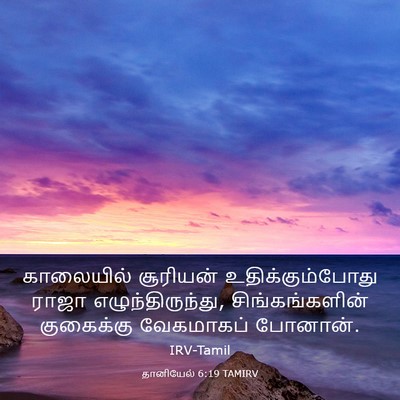 Picture 03 - தானியேல் 6:19 TAMIRV - காலையில் சூரியன் - Bible Verse Picture