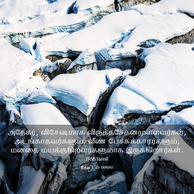 Picture 03 - தீத்து 1:10 TAMIRV - அநேகர், விசேஷமாக - Bible Verse Picture