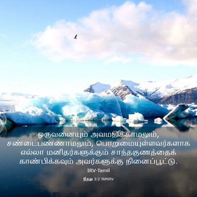 Picture 03 - தீத்து 3:2 TAMIRV - ஒருவனையும் - Bible Verse Picture