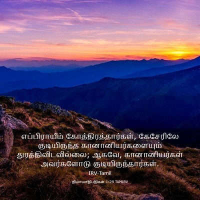 Picture 03 - நியாயாதிபதிகள் 1:29 TAMIRV - எப்பிராயீம் - Bible Verse Picture