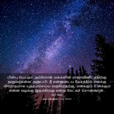 Picture 03 - நியாயாதிபதிகள் 11:12 TAMIRV - பின்பு யெப்தா - Bible Verse Picture