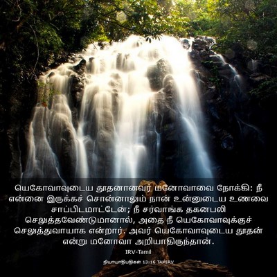 Picture 03 - நியாயாதிபதிகள் 13:16 TAMIRV - யெகோவாவுடைய - Bible Verse Picture