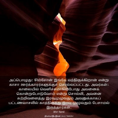 Picture 03 - நியாயாதிபதிகள் 16:2 TAMIRV - அப்பொழுது: - Bible Verse Picture