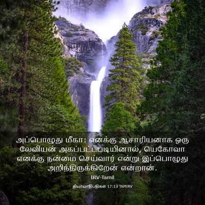 Picture 03 - நியாயாதிபதிகள் 17:13 TAMIRV - அப்பொழுது மீகா: - Bible Verse Picture