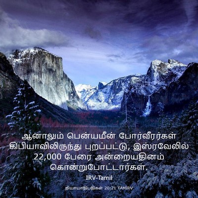Picture 03 - நியாயாதிபதிகள் 20:21 TAMIRV - ஆனாலும் பென்யமீன் - Bible Verse Picture