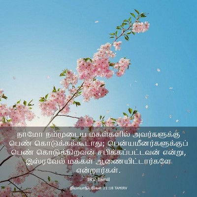 Picture 03 - நியாயாதிபதிகள் 21:18 TAMIRV - நாமோ நம்முடைய - Bible Verse Picture