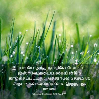 Picture 03 - நியாயாதிபதிகள் 3:30 TAMIRV - இப்படியே அந்த - Bible Verse Picture