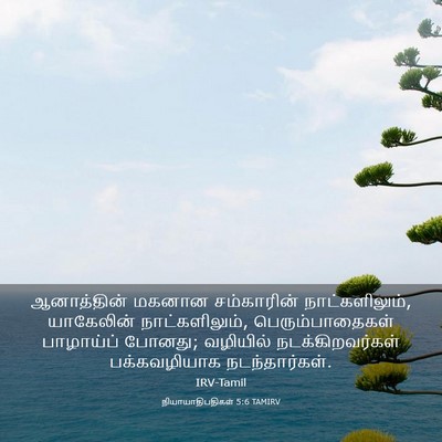 Picture 03 - நியாயாதிபதிகள் 5:6 TAMIRV - ஆனாத்தின் மகனான - Bible Verse Picture