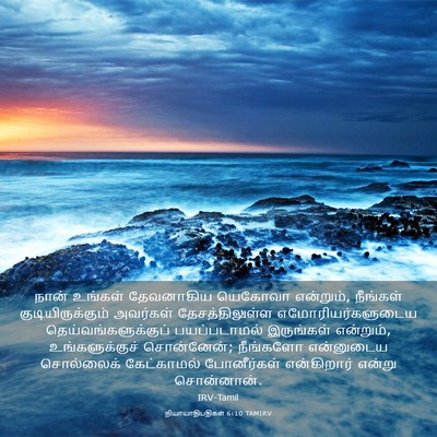 Picture 03 - நியாயாதிபதிகள் 6:10 TAMIRV - நான் உங்கள் - Bible Verse Picture