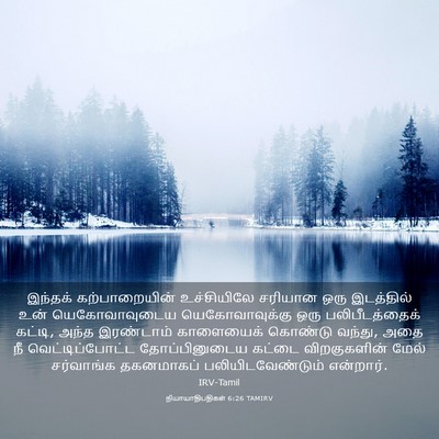 Picture 03 - நியாயாதிபதிகள் 6:26 TAMIRV - இந்தக் - Bible Verse Picture